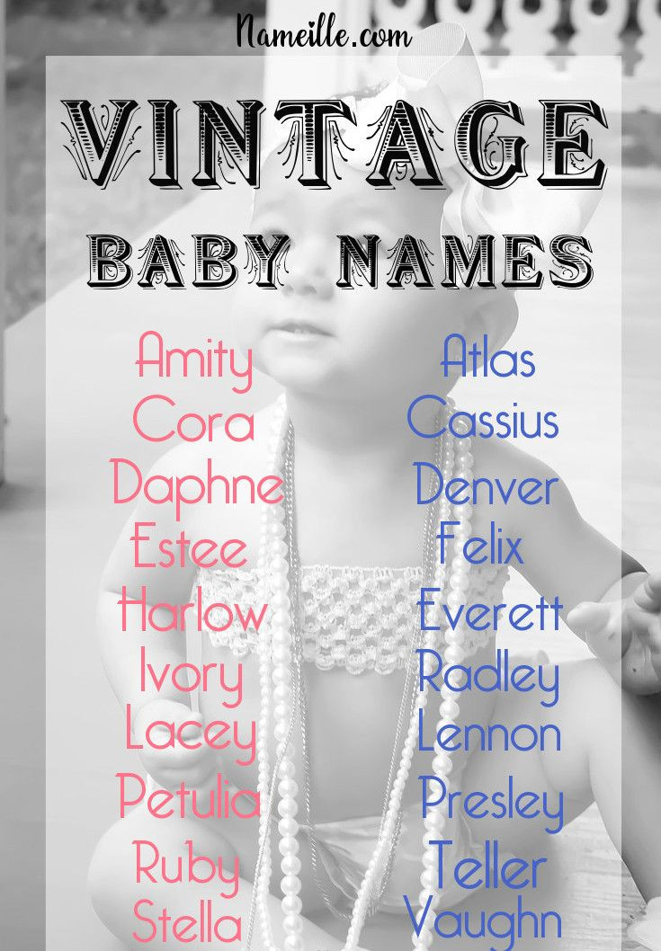 Old Fashion Baby Boy Names
 Vintage Names Animals