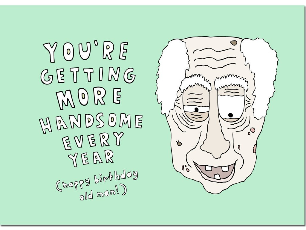 Old Man Birthday Cards
 OLD MAN BIRTHDAY CARD – hello lemon
