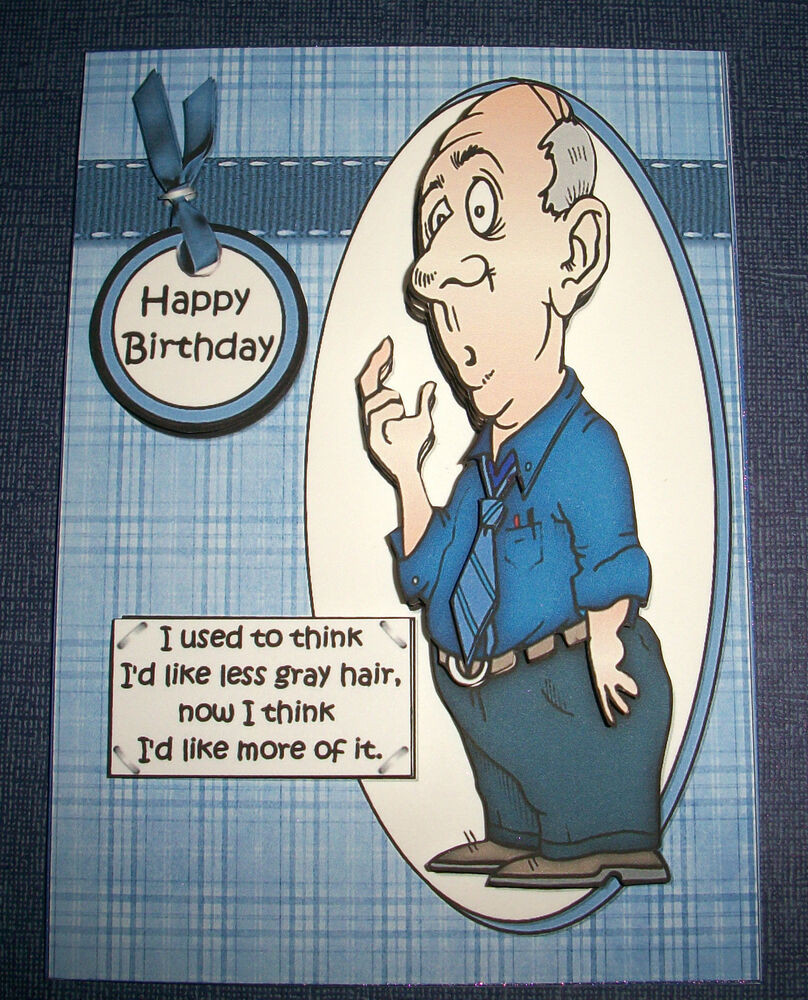 Old Man Birthday Cards
 Handmade Greeting Card 3D Humorous Birthday With An Old