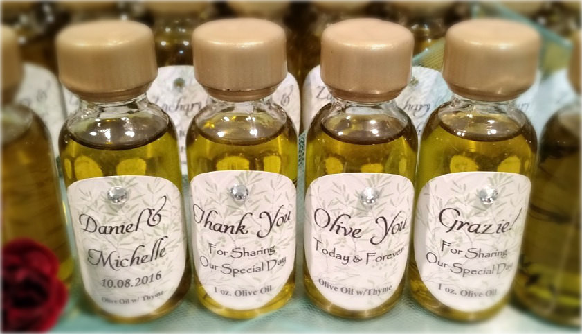 Olive Oil Wedding Favors
 100 Olive Oil infused w thyme Wedding Favors