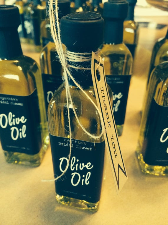 Olive Oil Wedding Favors
 Mini olive oil bottles 60 ML wedding favor