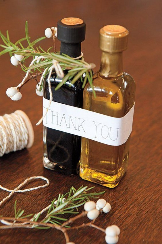 Olive Oil Wedding Favors
 Top 20 Ideas for Edible Fall Wedding Favors