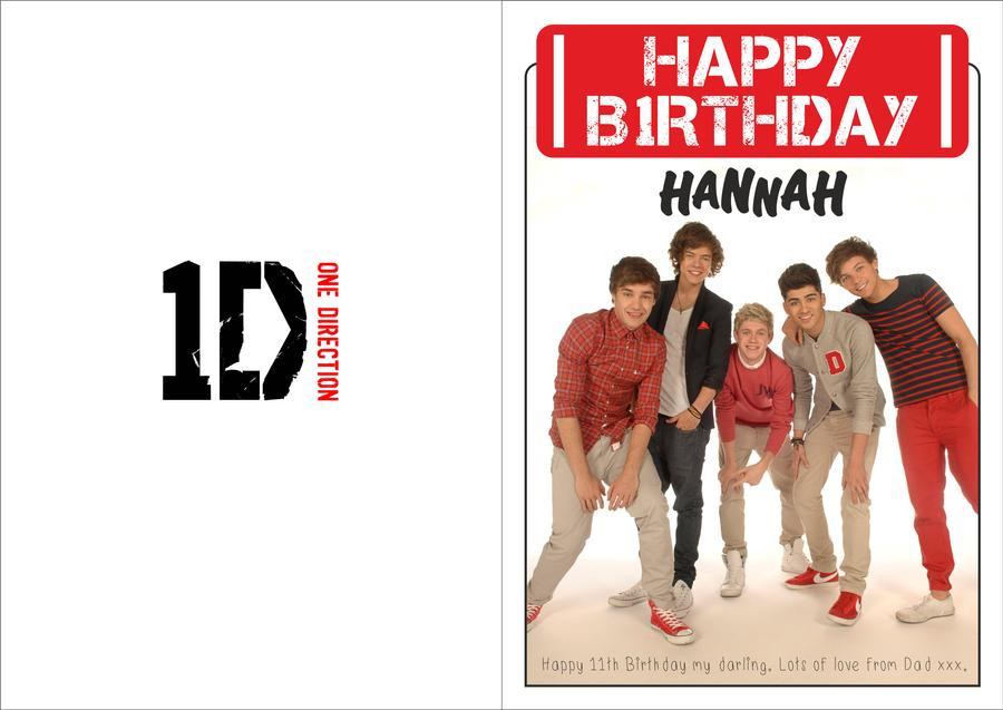 One Direction Birthday Cards
 e Direction Birthday Card by HannahLouLou on DeviantArt