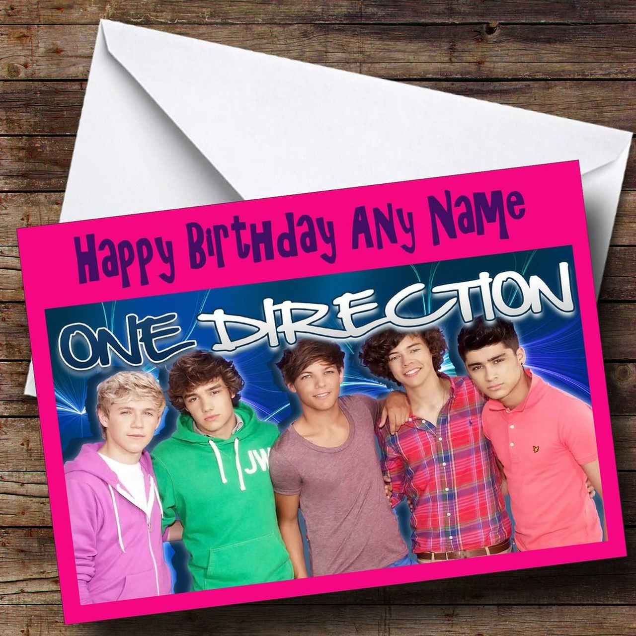 One Direction Birthday Cards
 e Direction Personalised Birthday Card The Card Zoo