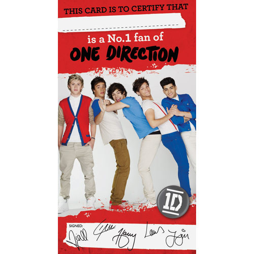 One Direction Birthday Cards
 e Direction Sticker Birthday Card