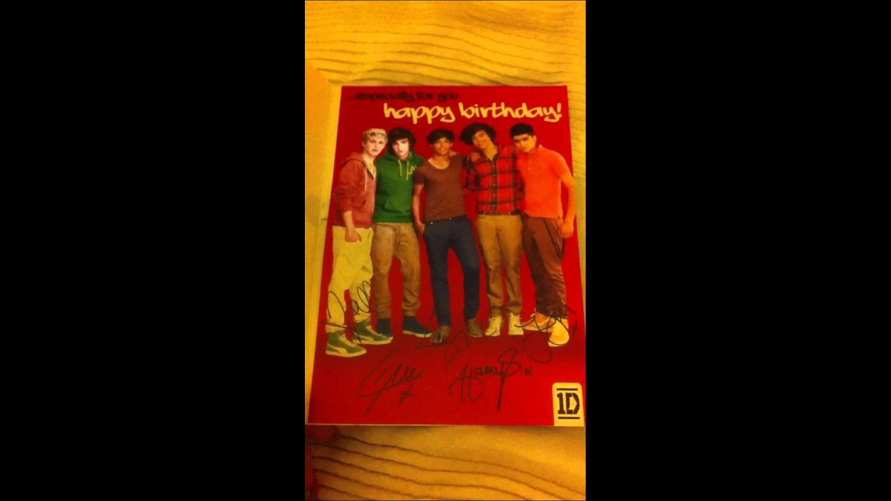 One Direction Birthday Cards
 e Direction Talking Birthday Card