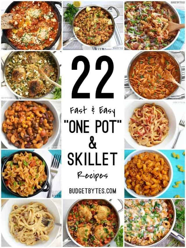 One Pot Dinner Recipes
 22 Fast and Easy e Pot Meals Bud Bytes