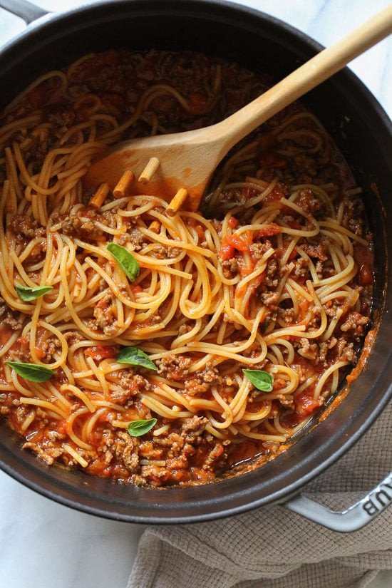 One Pot Spaghetti Recipe
 e Pot Spaghetti and Meat Sauce Stove Top