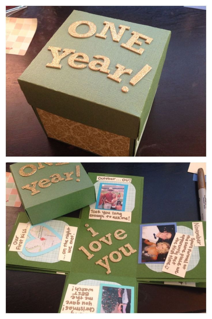 One Year Anniversary Gift Ideas For Boyfriend
 Glitter Adventure "Exploding Box" Class