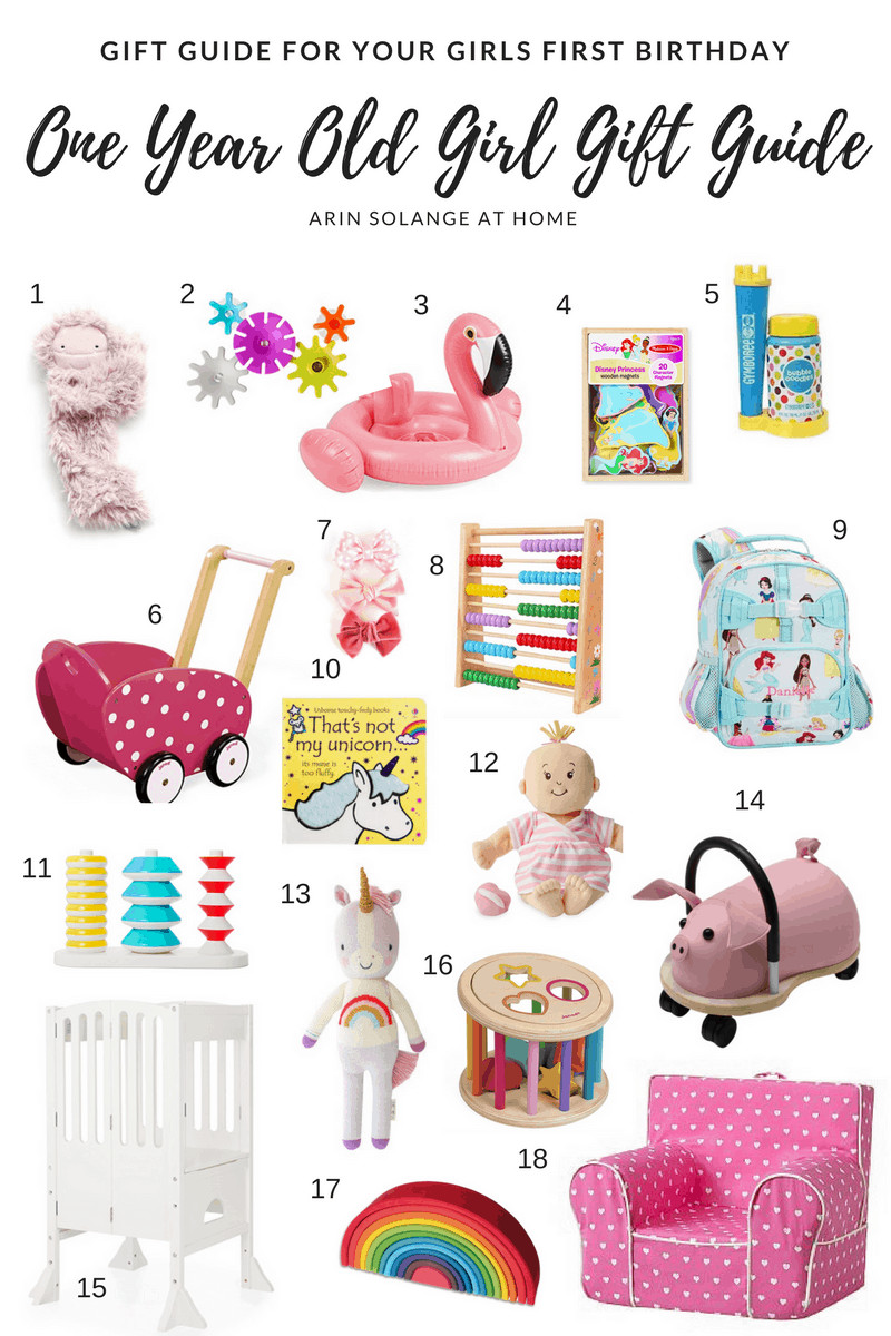 One Year Old Birthday Gifts
 e Year Old Girl Gift Guide arinsolangeathome