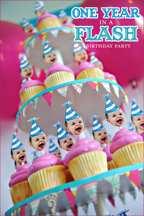One Year Old Birthday Party Ideas
 REAL PARTIES e Year Old in a Flash Birthday Party