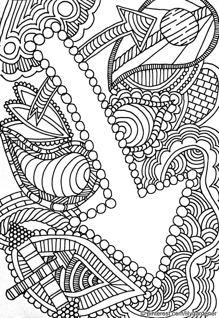 Online Coloring Books For Adults
 Abstract Coloring Page for Adults high resolution free