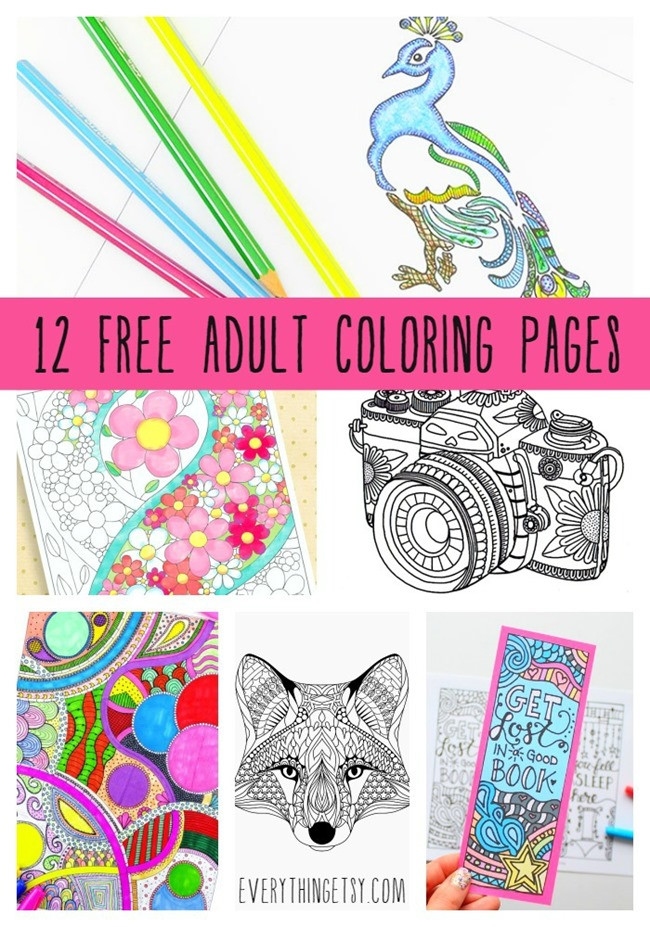 Online Coloring Books For Adults
 Printable Coloring Pages for Adults 15 Free Designs