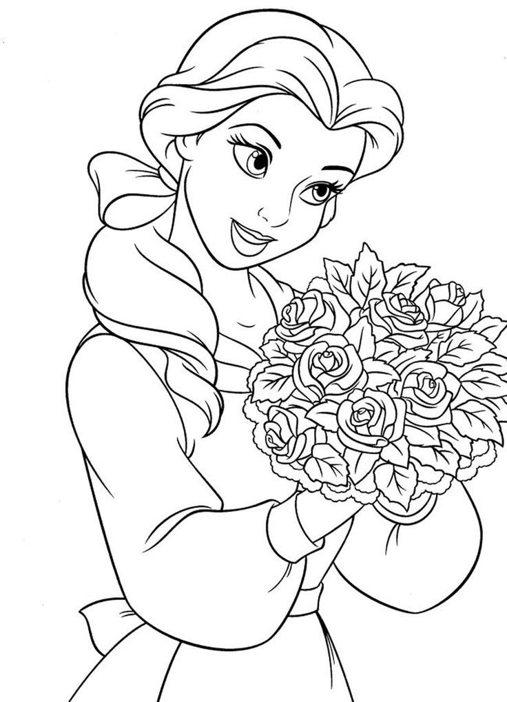 Online Printable Coloring Pages For Girls
 princess coloring pages for girls Free