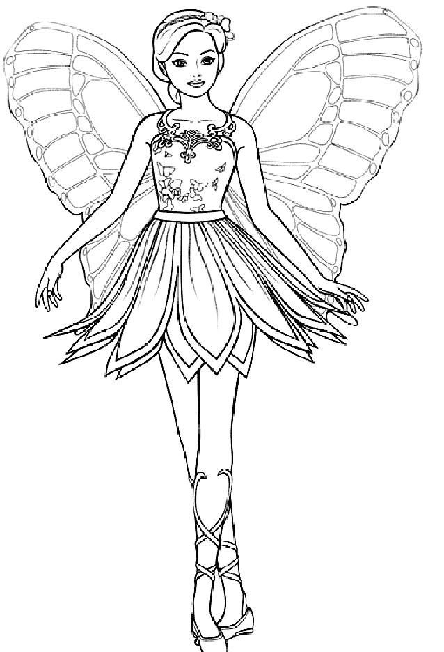Online Printable Coloring Pages For Girls
 Pretty Girl Coloring Page Coloring Home