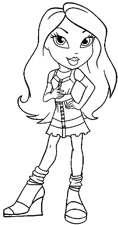 Online Printable Coloring Pages For Girls
 bratz coloring pages for girls online printable