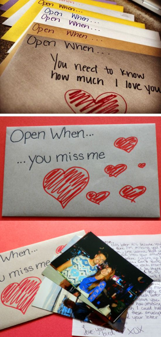 Open When Gift Ideas For Boyfriend
 Open When Envelope Ideas
