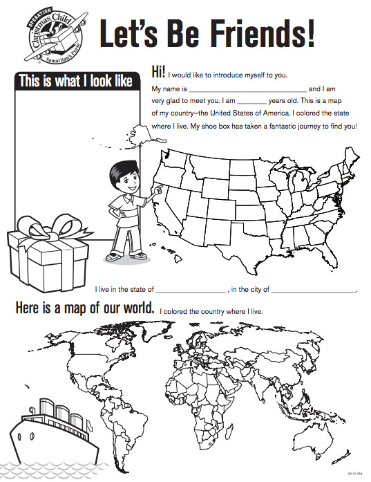 Operation Christmas Child Coloring Pages
 Let Your Kids Pack Operation Christmas Child Boxes
