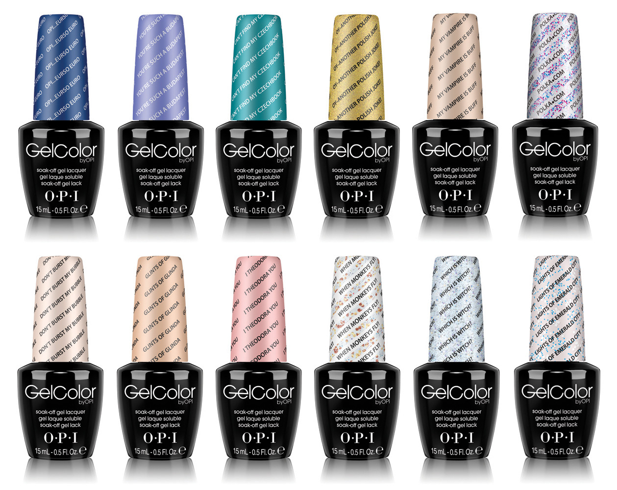 OPI GelColor - New Shellac Colors - wide 2