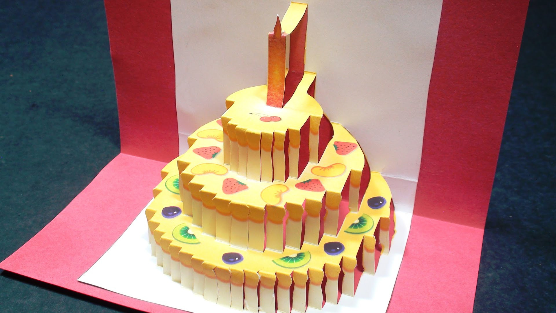 Origami Birthday Cake
 Origami Birthday Cakes