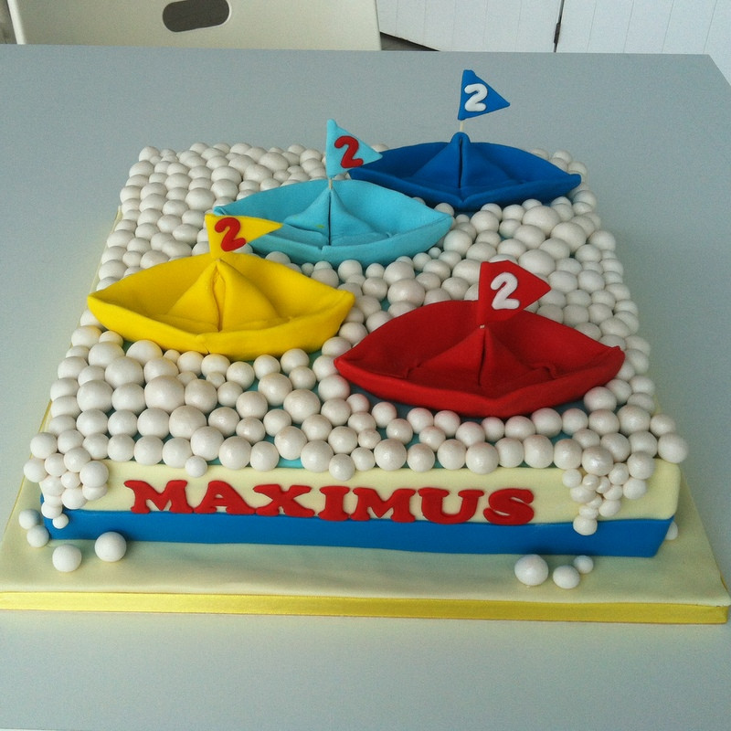 Origami Birthday Cake
 TeaRoom by Bel Jee Edible Origami Boats