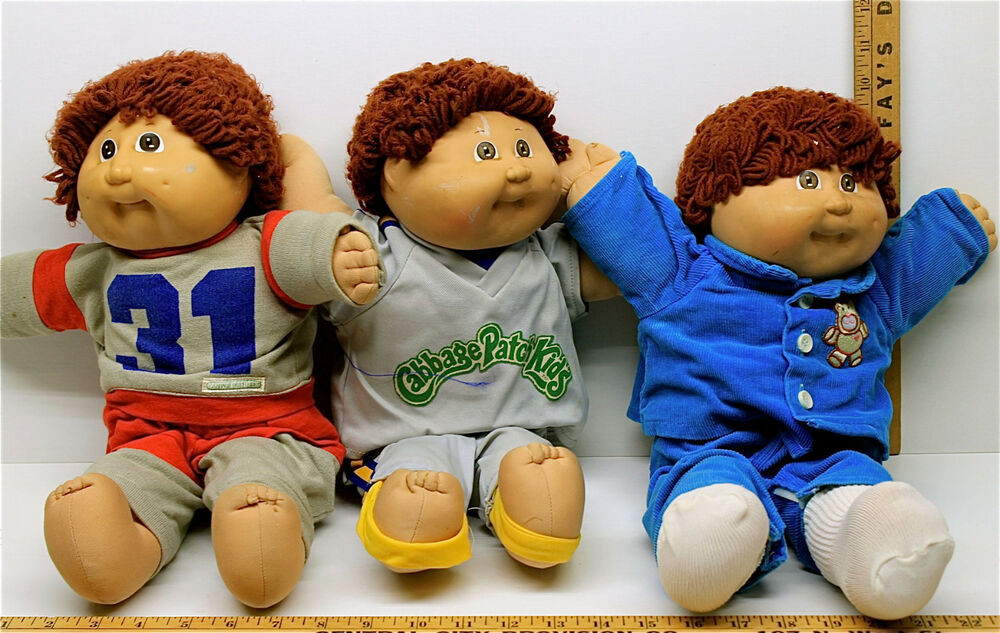 Original Cabbage Patch Kids
 3 Vintage Coleco Original Cabbage Patch Kids Doll Lot 1985