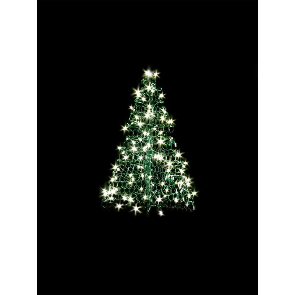 Outdoor Christmas Tree
 Crab Pot Trees 3 ft Indoor Outdoor Pre Lit LED Artificial