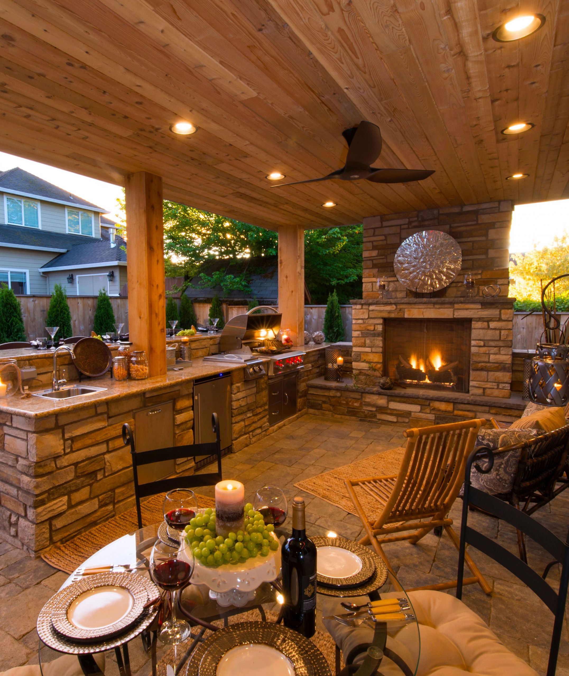 Outdoor Kitchen And Fireplace Ideas
 Pin by Reta Mcrae on OUTDOOR SPACES