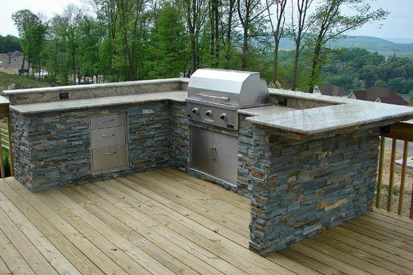 Outdoor Kitchen On Wood Deck
 Outdoor Kitchen with Wood Deck Traditional Patio dc