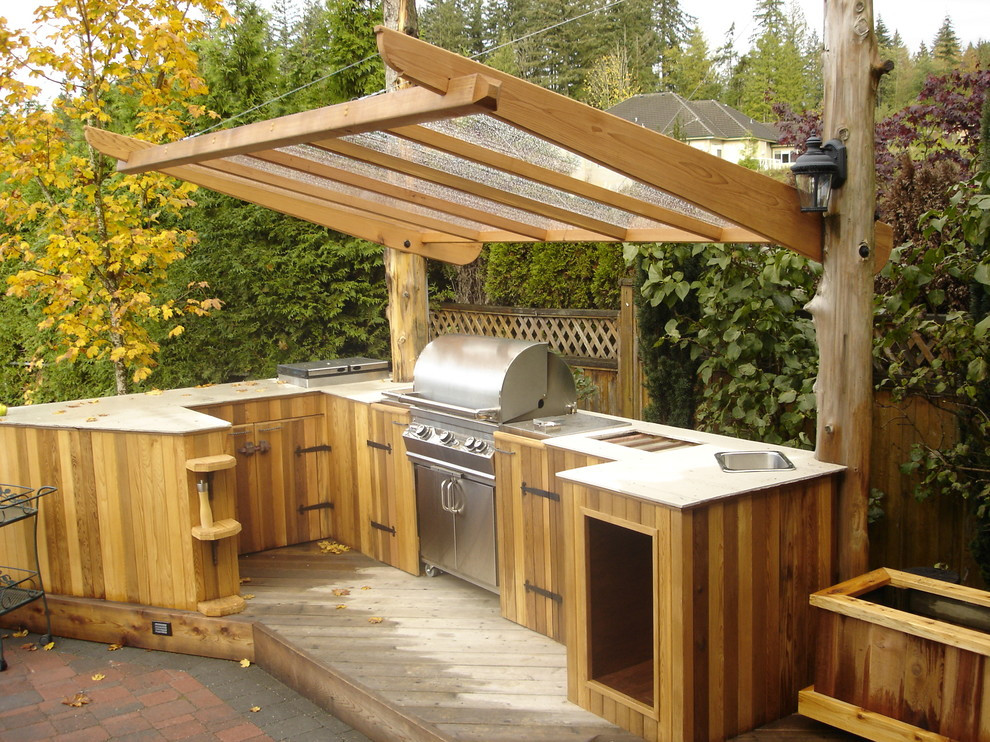 Outdoor Kitchen On Wood Deck
 95 Cool Outdoor Kitchen Designs DigsDigs