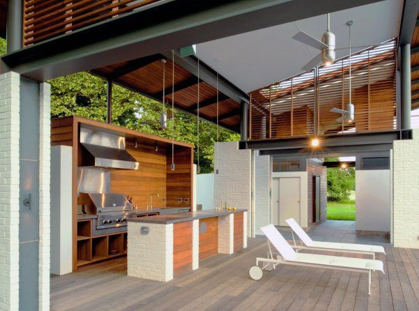 Outdoor Kitchen On Wood Deck
 Top 60 Best Outdoor Kitchen Ideas Chef Inspired Backyard