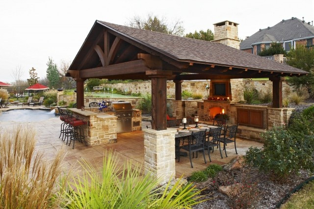 Outdoor Kitchen With Fireplace Designs
 Outdoor Kitchen Designs with Fireplace