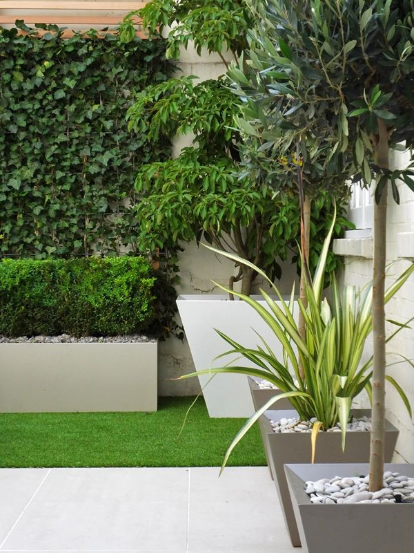 Outdoor Landscape Trees
 small courtyard with artificial turf