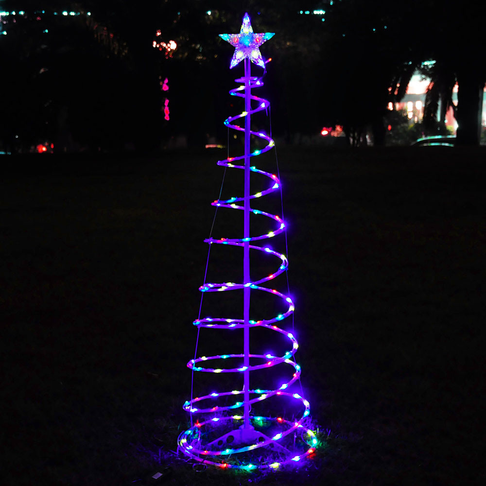 Outdoor Lighted Christmas Trees
 6 Color Changing LED Spiral Tree Lights Outdoor Indoor
