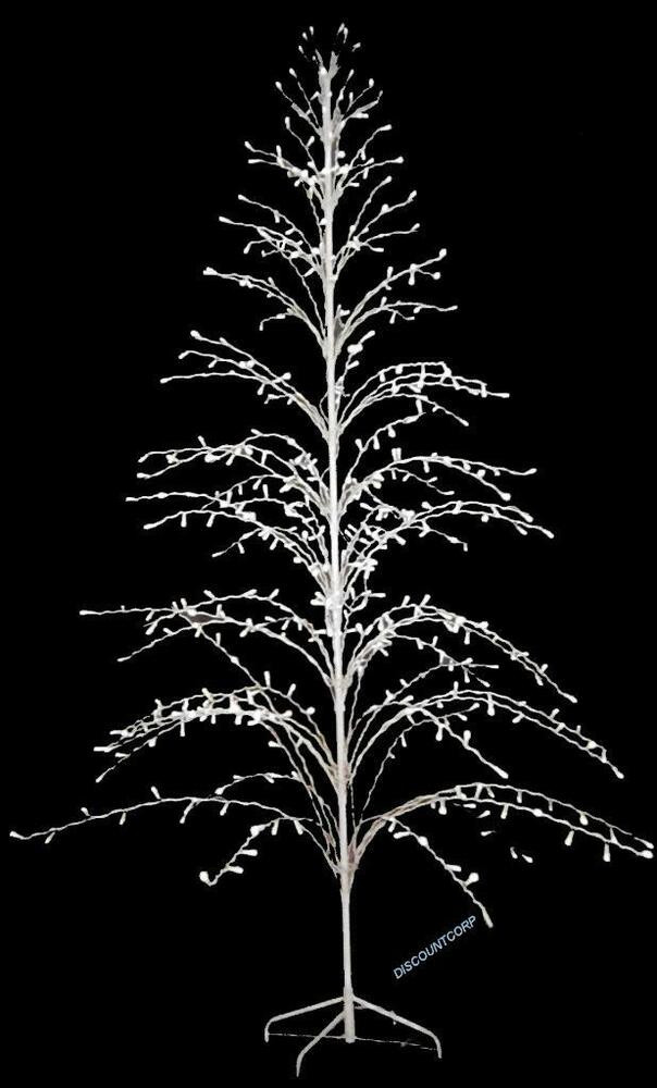 Outdoor Lighted Christmas Trees
 6 LIGHTED OUTDOOR METAL TWIG CHRISTMAS TREE PRE LIT 300