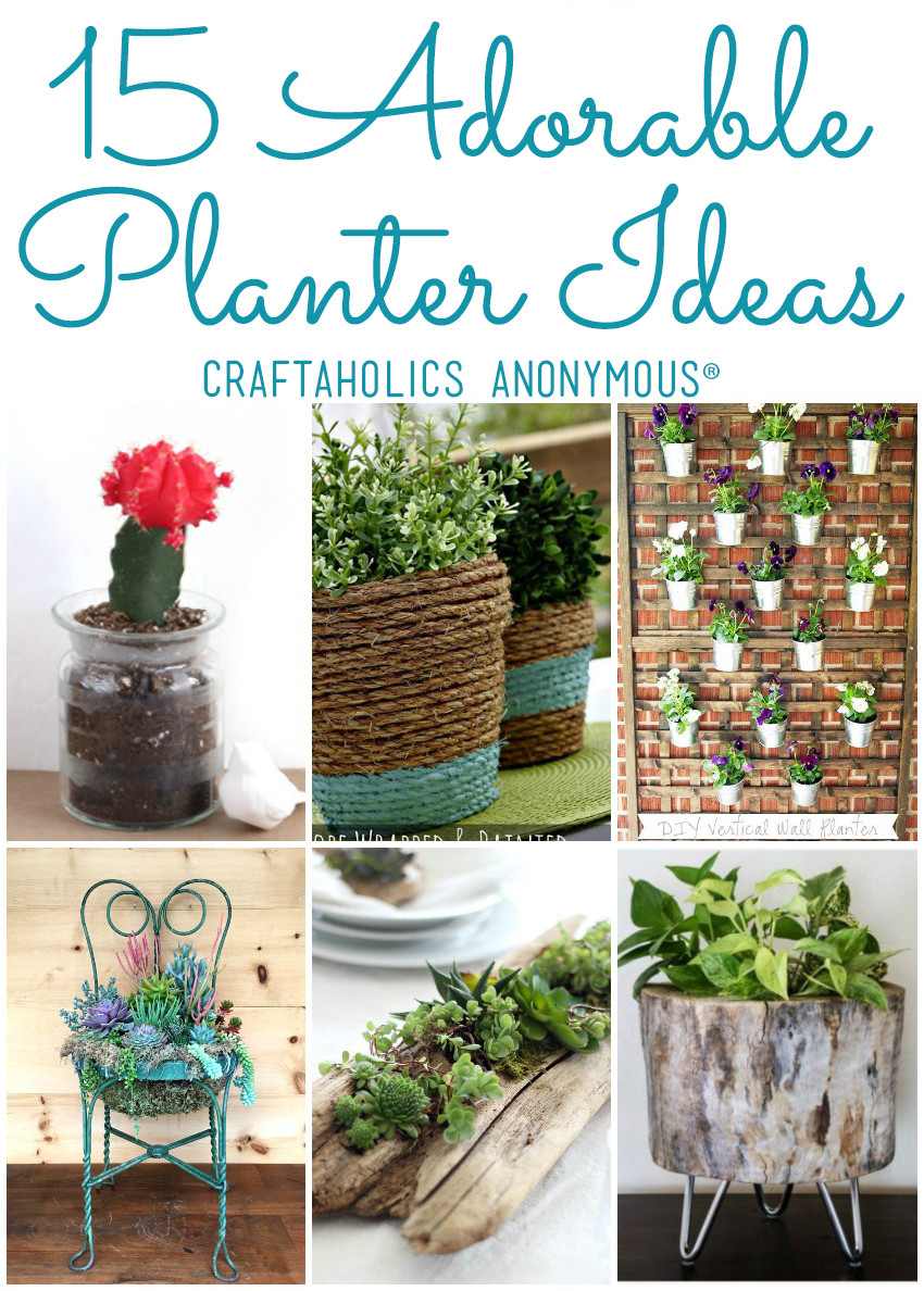 Outdoor Planters DIY
 15 DIY Planter Ideas for your Spring Garden DIY Planters
