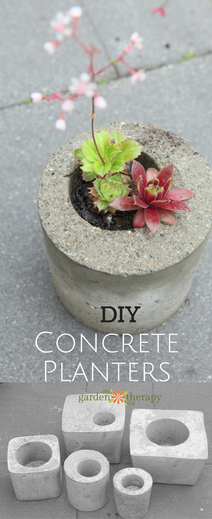 Outdoor Planters DIY
 How to Make Concrete Planters