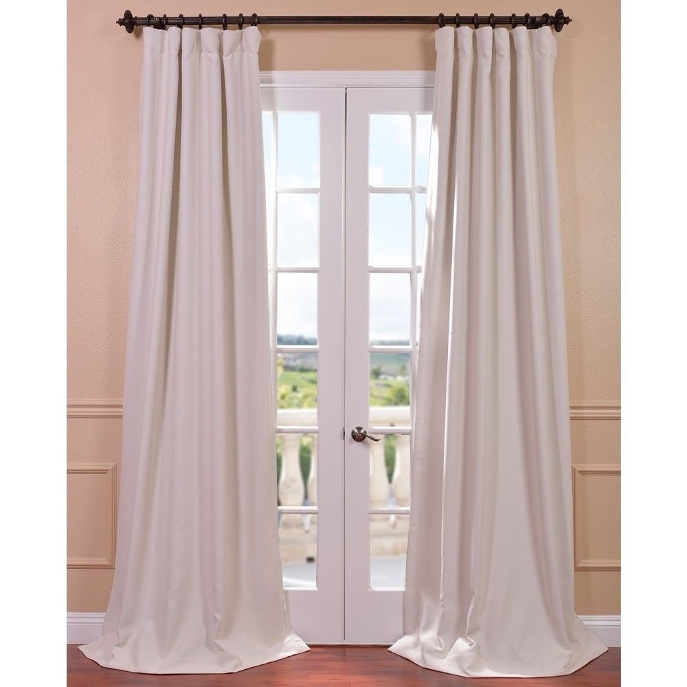 Overstock Kitchen Curtains
 Cottage White Bellino Single Panel Blackout Curtain