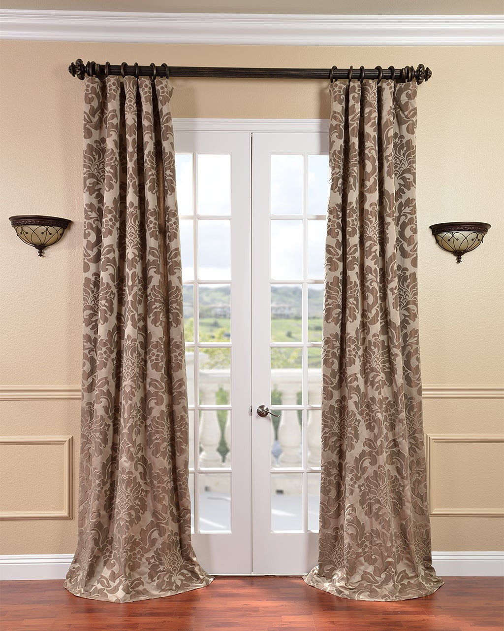 Overstock Kitchen Curtains
 Brown 96 Inches Curtains Overstock Stylish Drapes