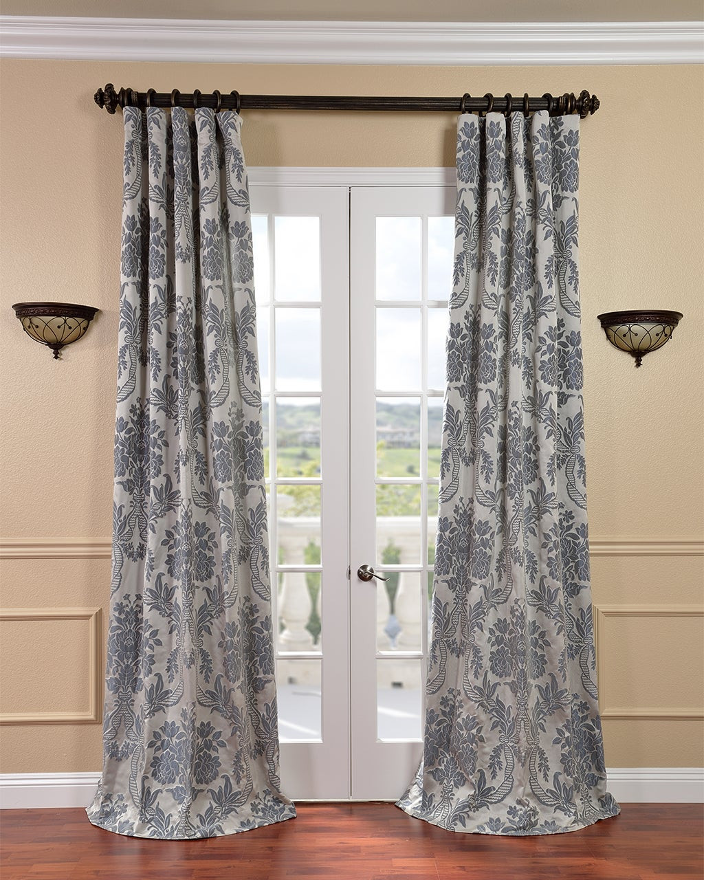 Overstock Kitchen Curtains
 Damask Curtains Overstock Stylish Drapes