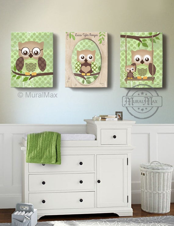 Owl Decor For Baby Nursery
 Owl Kids Art Owl Decor Art for children Owls Nursery Art