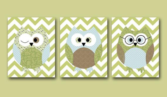 Owl Decor For Baby Nursery
 Owl decor Owl Nursery Baby Boy Nursery Art Nursery wall art