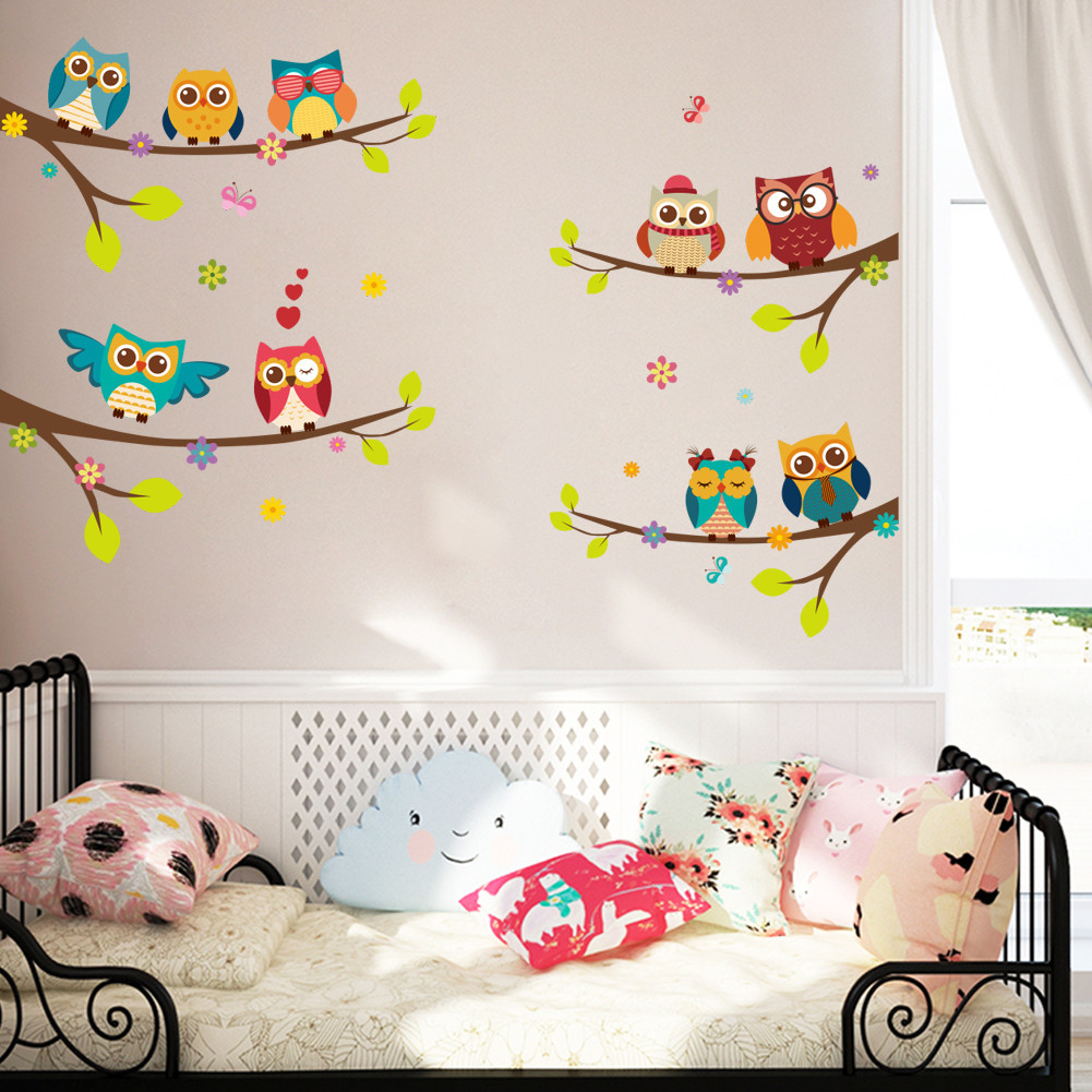 Owl Decor For Kids Room
 Owls Tree Branch Wall Sticker For Kids Rooms Wall Art