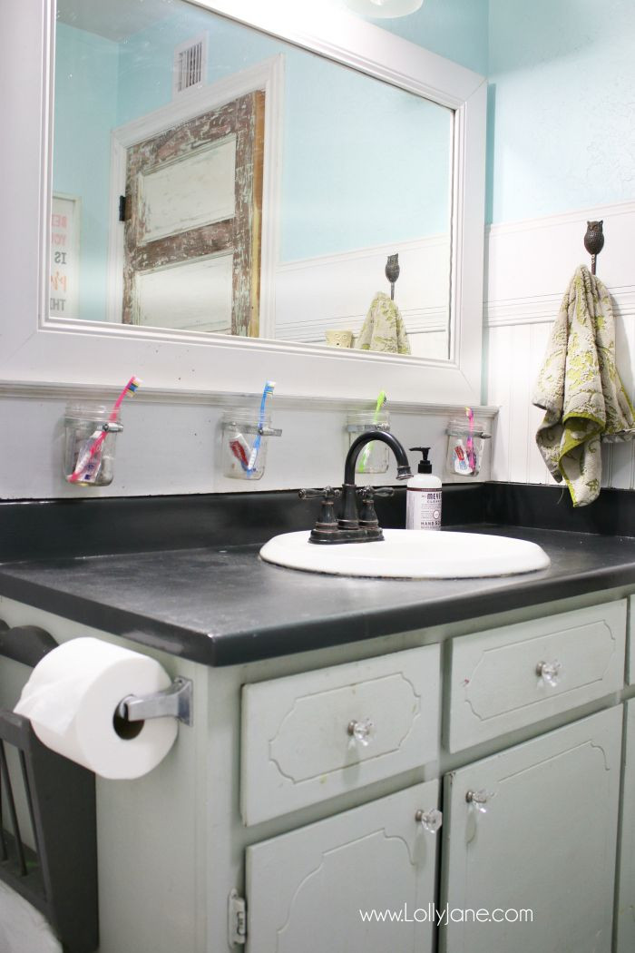 Painted Bathroom Countertop
 56 best decorate bathrooms images on Pinterest