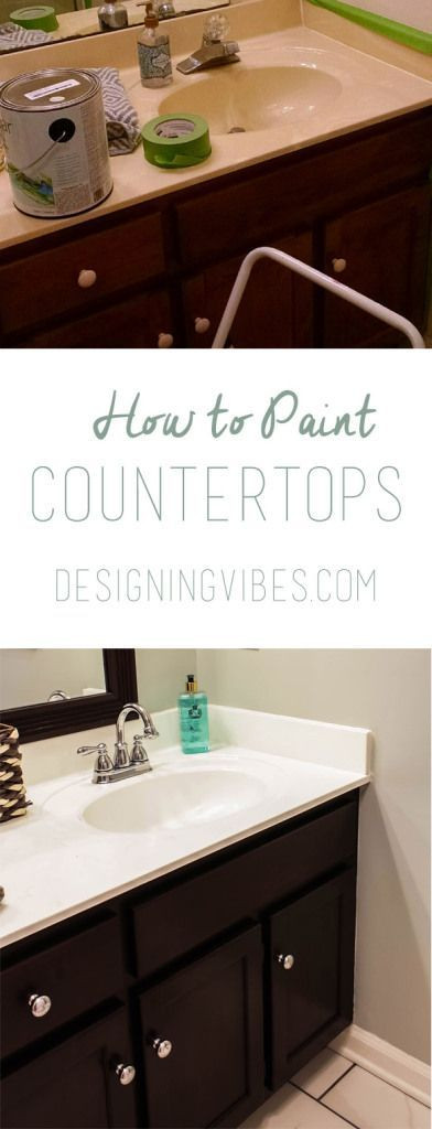 Painted Bathroom Countertop
 How to Paint Cultured Marble Countertops DIY Tutorial