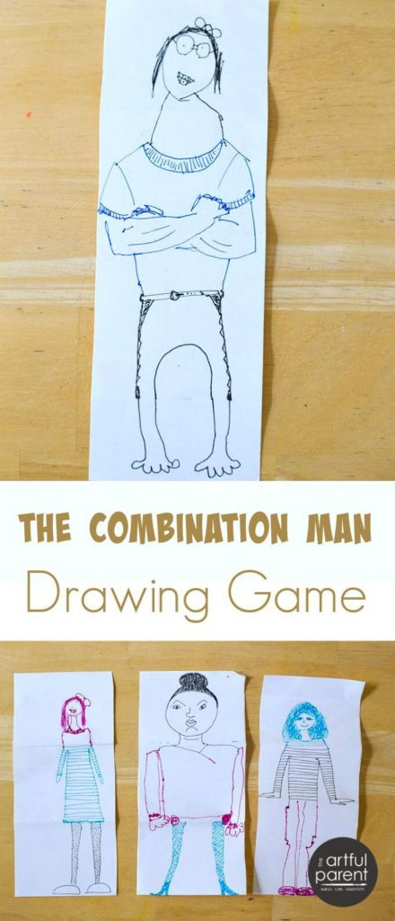 Painting Games For Adults
 The bination Man or Exquisite Corpse Drawing Game