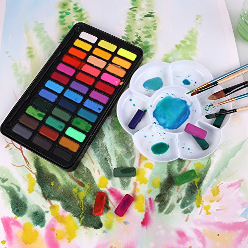 Painting Games For Adults
 Bianyo Watercolor Set 36 Vibrant Colors Watercolor