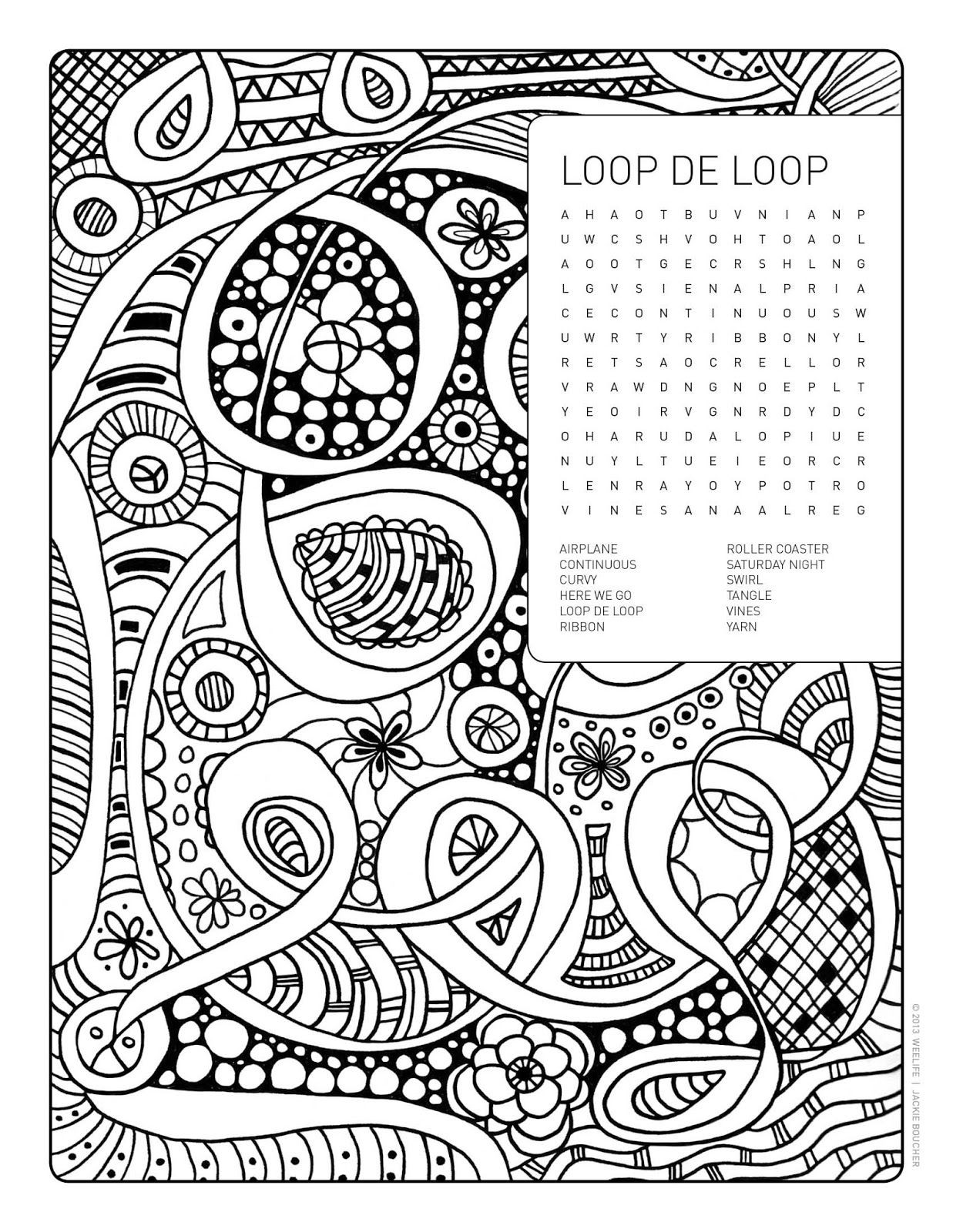 Painting Games For Adults
 word search coloring page
