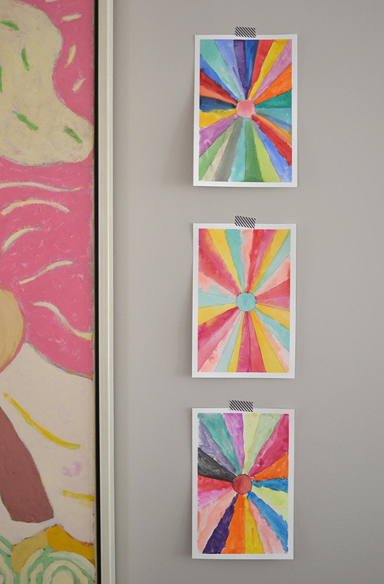 Painting Projects For Adults
 DIY Sunburst Paintings – Back to school Art – Math