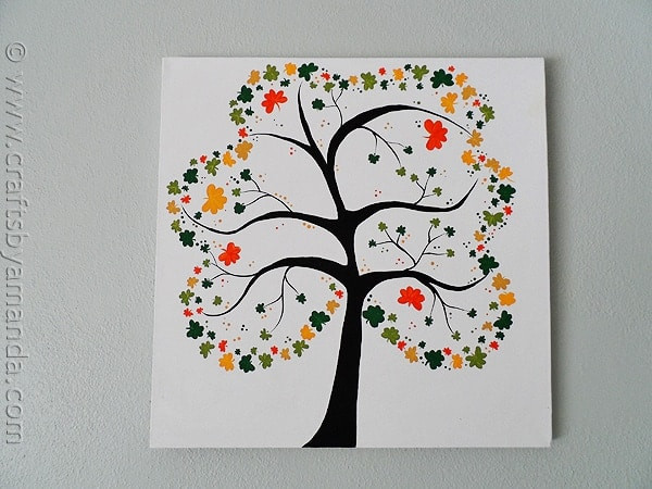 Painting Projects For Adults
 Shamrock Crafts Shamrock Tree on Canvas